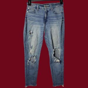 Lucky Brand Bridgette Skinny Distressed Ripped Denim Jeans Low Rise 6/28